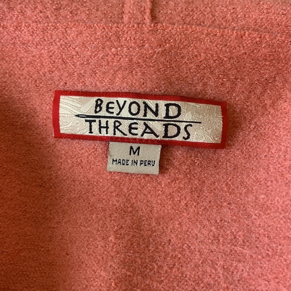 Peach oversized jacket with large collar - Picture 5 of 7